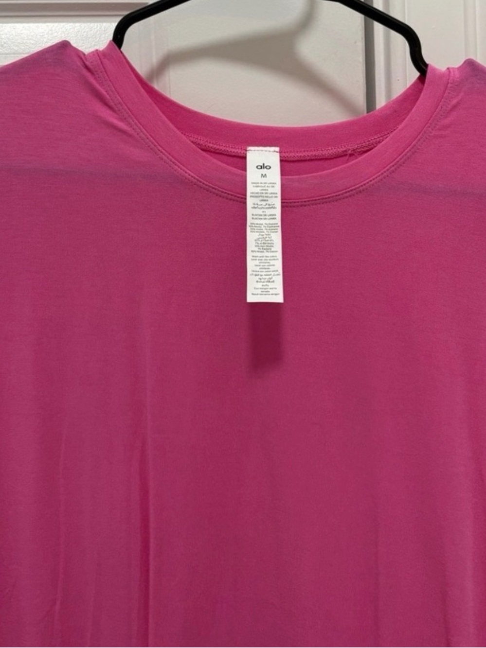 ALO All Day pink short sleeve tee